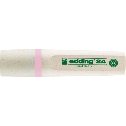 24 EcoLine Textmarker - nachfüllbar, pastellrosa