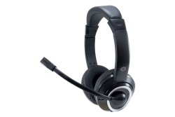 CONCEPTRONIC Headset Stereo AUX/Mikro/Bedien. 2.00m sw