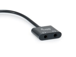 Equip Adapter USB-C->2x3-Pin 3.5mm St/Bu DAC 0.15m...