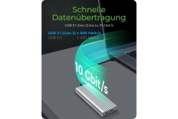 IcyBox Externes Type-C Gehäuse für M.2 NVMe SSD