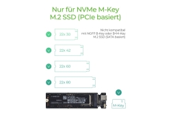 IcyBox Externes Type-C Gehäuse für M.2 NVMe SSD