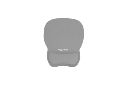 DELOCK Ergon. Mauspad mit Handballenauflage 245x206mm grau