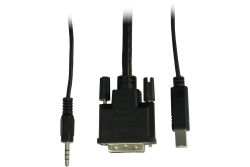 Inter-Tech KVM-Switch AS-9104DA RackmountDVI,4xDVI/USB/Audio retail