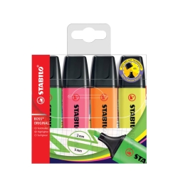 Textmarker - BOSS ORIGINAL - 4er Pack - gelb, orange,...