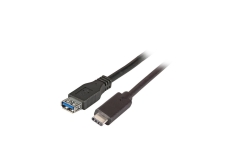 EFB USB3.2 Adapterkabel Typ-C Stecker auf Typ A Buchse 0.2m
