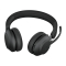 Jabra Headset Evolve2 65 UC Duo, inkl. Link 380a & Ladestat.