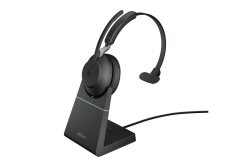 Jabra Headset Evolve2 65 MS Mono, inkl. Link 380a & Ladesta.