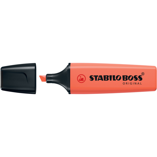 Textmarker - BOSS ORIGINAL Pastel - Einzelstift - Korallrot
