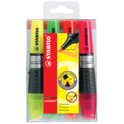 Textmarker - LUMINATOR - 4er Pack - gelb, grün,...
