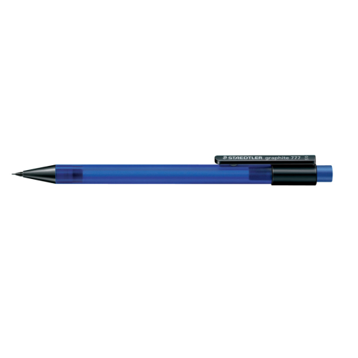Druckbleistift graphite 777 - 0,5 mm, B, blau transparent