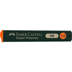 Feinmine SUPER POLYMER - 0,9/1 mm, HB, schwarz, 12 Minen