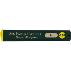 Feinmine SUPER-POLYMER - 0,35 mm, H, schwarz, 12 Minen
