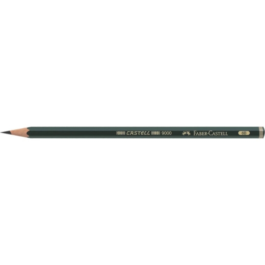 Bleistift CASTELL® 9000 - 6B, dunkelgrün