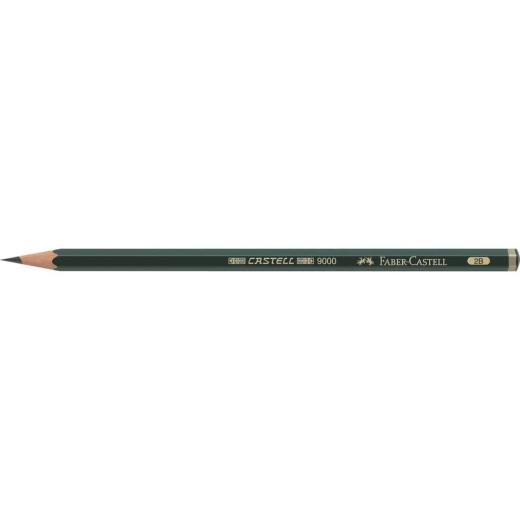 Bleistift CASTELL® 9000 - 2B, dunkelgrün