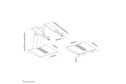 Neomounts NOT-Ständer bis 17 6 Höh.,faltbar, Sil