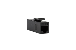 Logilink Keystone Kupplung 2X RJ45 UTP , Cat.5e, schwarz