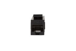 Logilink Keystone Kupplung 2X RJ45 UTP , Cat.5e, schwarz