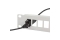 Logilink Keystone Kupplung 2X RJ45 UTP , Cat.5e, schwarz