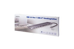 Logilink Dockingstation USB 3.2, 2x HDMI 11-Port, PD5, schw.