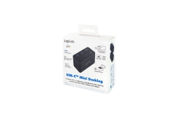 Logilink Dockingstation USB 3.2 (G1) HDMI,10-Port,PD4,schw.