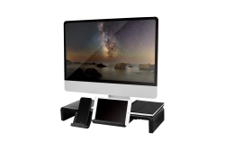 Logilink Monitorerhöhung,420-520mm, zusammenklappbar, schw.