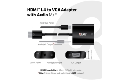 Club3D Adapter HDMI 1.4 > VGA (mit Audio) St/Bu retail