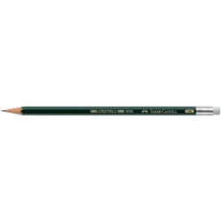 Bleistift CASTELL® 9000 mit Radierer HB, Schaftfarbe:...