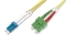 DIGITUS Fiber Optic Singlemode PatchK SC (APC) to LC (PC) 1m