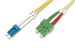 DIGITUS Fiber Optic Singlemode PatchK SC (APC) to LC (PC) 2m