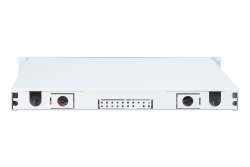 DIGITUS LWL Spleißbox 1HE bestückt 24x LC DX OS2 grau