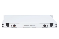 DIGITUS LWL Spleißbox 1HE bestückt 24x LC DX OM3 grau