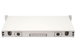 DIGITUS LWL Spleißbox 1HE bestückt 24x LC DX OM4 grau