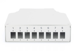 DIGITUS Hutschienen Spleißbox für 8 LC/DX Kupplungen