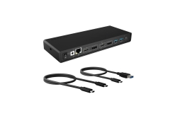 Dockingstation IcyBox USB Type-C mit 2 Videoschnittstellen retail