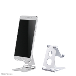 Neomounts Smartphone-Ständer bis 6,5 faltb. sil.