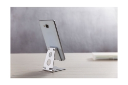 Neomounts Smartphone-Ständer bis 6,5 faltb. sil.
