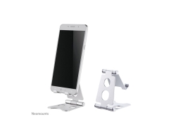 Neomounts Smartphone-Ständer bis 6,5 faltb. sil.