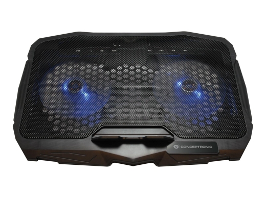 CONCEPTRONIC 2-Fan USB-A2.0 Laptop-Kühlpad 7Kg ERGO 17 sw