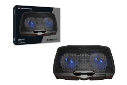 CONCEPTRONIC 2-Fan USB-A2.0 Laptop-Kühlpad 7Kg ERGO 17 sw