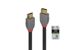 LINDY HDMI Kabel Ultra High Speed 1m, Anthra Line
