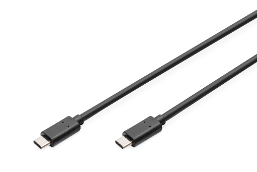 DIGITUS USB 2.0 Anschlusskabel Typ C -C St/St 1.8m, sw
