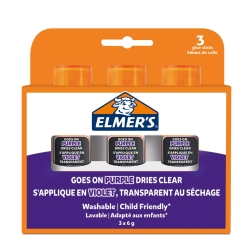 Elmers Klebestift Disappearing Purple 6G - 3er Blister