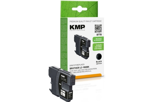 KMP Patrone Brother LC-980BK black 300 S. B77B