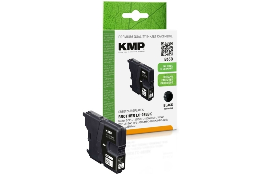 KMP Patrone Brother LC-985Bk black 300 S. B65B