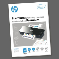 HP Laminierfolien Premium A4 125 Micron 25x mit Lochung