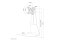 Neomounts Tischfuss 10-27 1TFT max.10Kg silber