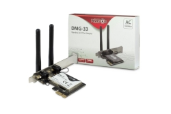 Inter-Tech Wi-Fi 5 PCIe Adapter DMG-33 3dBi Antenne...