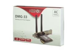 Inter-Tech Wi-Fi 5 PCIe Adapter DMG-33 3dBi Antenne 1300Mbps retail
