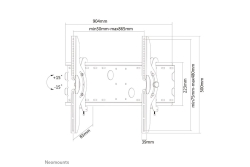 Neomounts WAH 37-85 1TFT 1Gelenk sil. Max.100