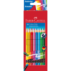 Buntstift Colour GRIP Radierbare - 10 Farben sortiert mit...